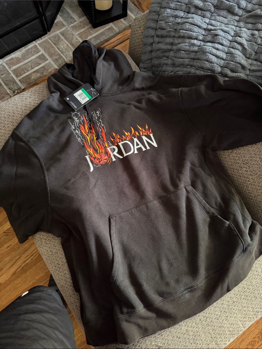 Jordan cactus jack Hoodie with Flames